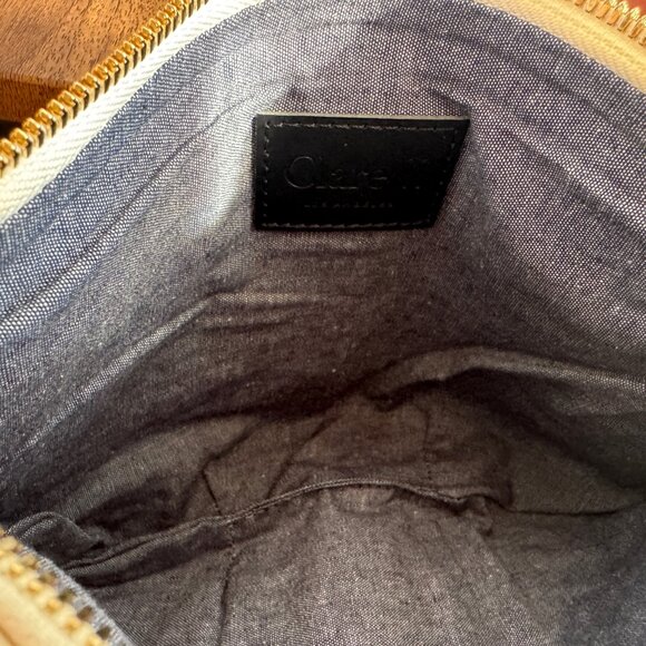 NEW WITH TAG Clare V Petit Moyen in cream woven leather - Picture 2 of 3